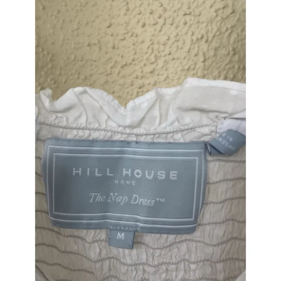 Hill House The Ellie Nap Dress Sheer White Swiss Dot M Prairie Cottage Tradwife - Picture 10 of 11